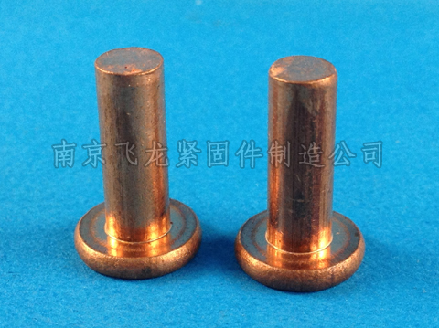 紫铜平头实心铆钉w 紫铜平头实心铆钉w